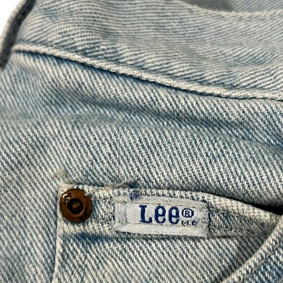 Lee Original Jeans Light Wash High Rise Straight Leg Womens 16S - Picture 6 of 9